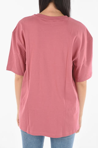 Crew Neck Embroidered Logo T-Shirt