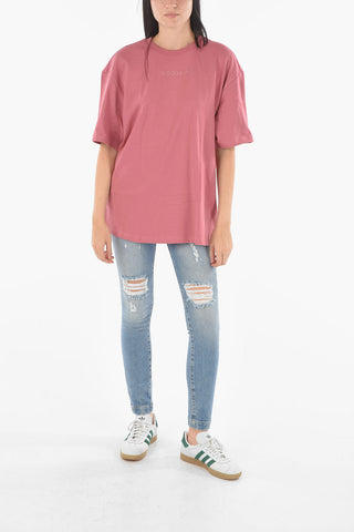 Crew Neck Embroidered Logo T-Shirt