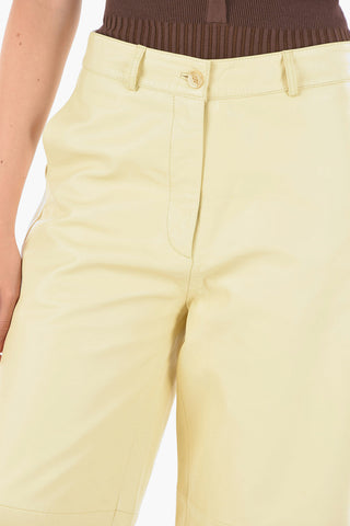 Hose aus Leder CELICE im Wide‑Leg‑Schnitt