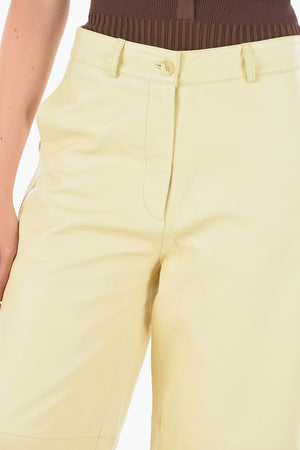 Hose aus Leder CELICE im Wide‑Leg‑Schnitt