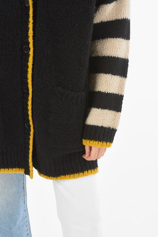 v-neck 2 pockets BOWLING cardigan