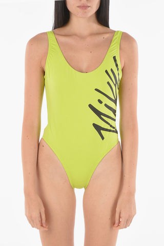 Logo Print One-Piece Swimsuit