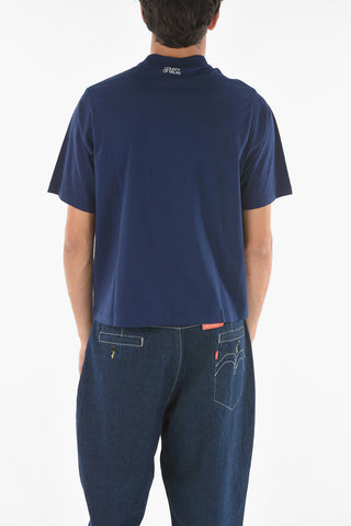 T-shirt Girocollo TEMPERA con Stampa Cross Over