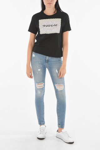 JUN TAKAHASKI Crew Neck NIGHTMARE Printed T-Shirt