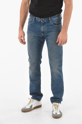 Mid-wash DIAG Jeans with Back Print 19cm