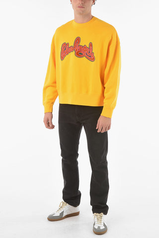Crewneck SEASONAL Sweatshirt with Logo Patch