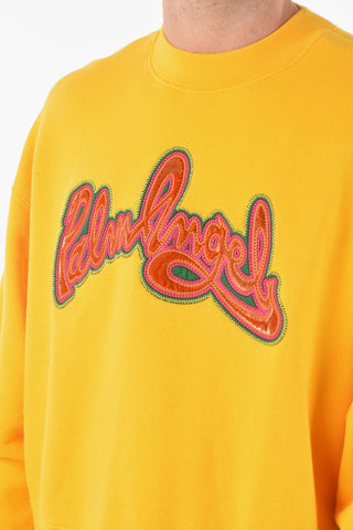 Crewneck SEASONAL Sweatshirt with Logo Patch