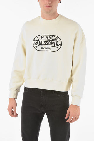 MISSONI Felpa girocollo HERITAGE con Logo in Lettering Ricamato