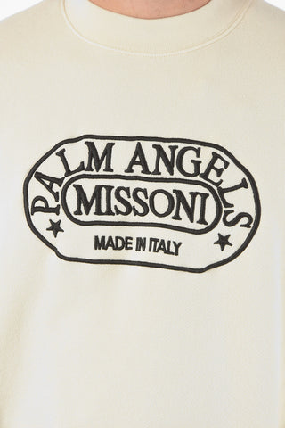 MISSONI Felpa girocollo HERITAGE con Logo in Lettering Ricamato