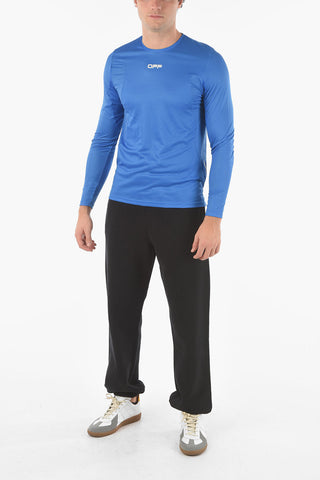 ACTIVE T-shirt a Maniche Lunghe in Tessuto Tech con Logo