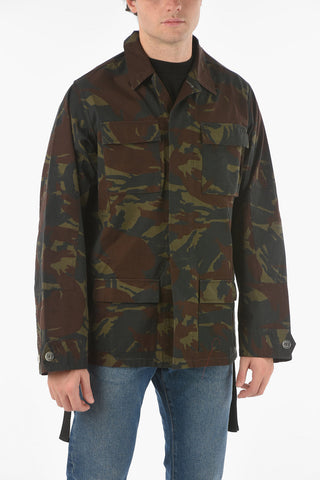 Hidden Buttons M&F Jacket With front Pockets