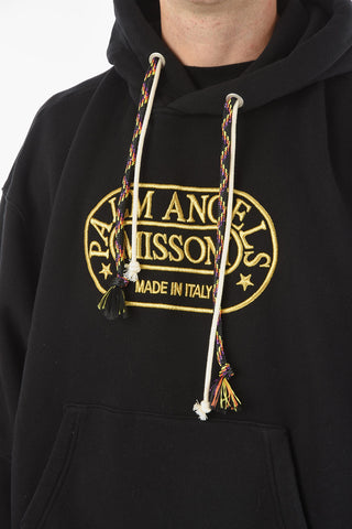 MISSONI Hooded HERITAGE Sweatshirt with Embroidered Lettering Logo