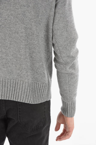 Cashmere Wool Blend OFF BASIC Turtleneck Sweater