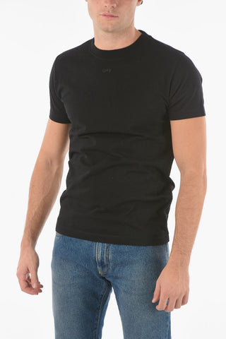 Crewneck RUBBER ARROW T-shirt with Maxi Print