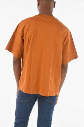 Solid Color Cotton Crew-Neck T-shirt