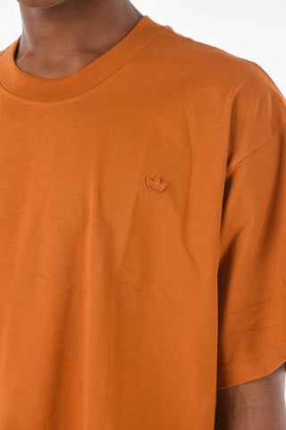Solid Color Cotton Crew-Neck T-shirt