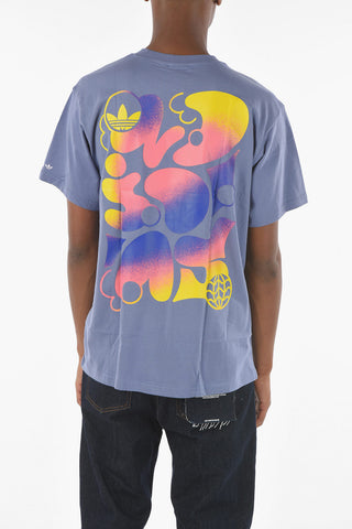 Printed Back SUMMER SET Crew-neck T-shirt