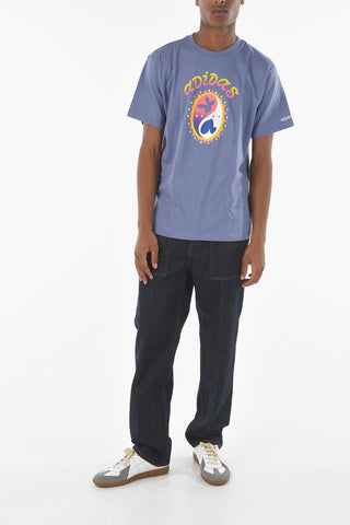 Printed Back SUMMER SET Crew-neck T-shirt