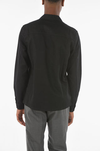 Cotton and Linen RUFFO JC Shirt with Double Breast Pockets