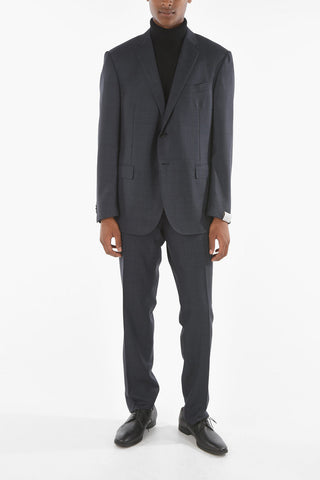 Bird's eye Motif ACADEMY Suit with Notch Lapel
