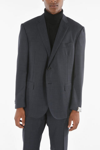 Bird's eye Motif ACADEMY Suit with Notch Lapel