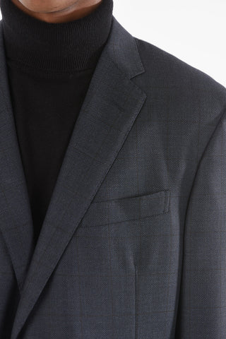 Bird's eye Motif ACADEMY Suit with Notch Lapel