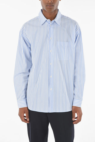 awning striped LUAN J classic collar shirt