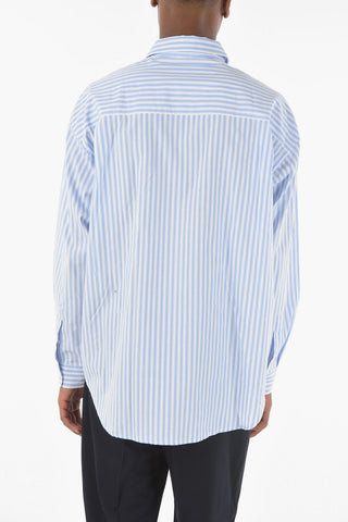 awning striped LUAN J classic collar shirt
