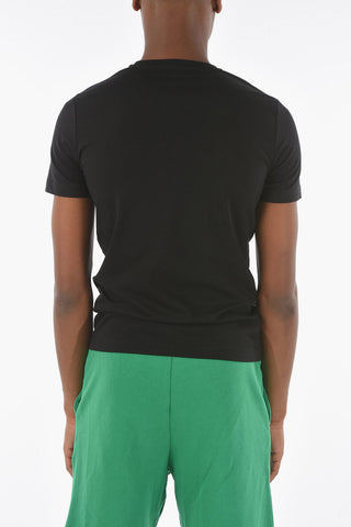 Crew-neck T-shirt with Velvet Print