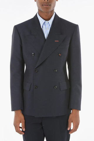 MM14 Wool Mohair Double-breasted Blazer