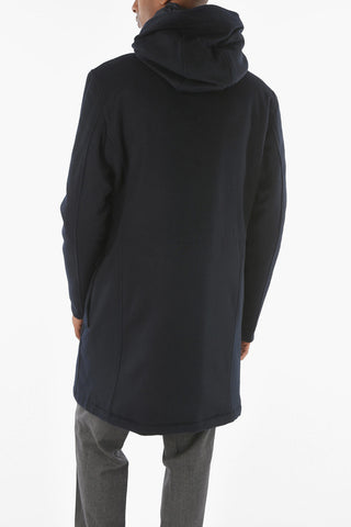 CC COLLECTION O.WEAR Cappotto Hoodie Trapuntato con Chest Piece Removibile