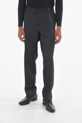 Pantaloni a Gamba Diritta LEADER in Lana