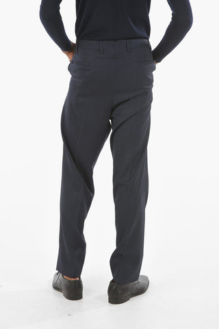 Pantaloni a Gamba Diritta LEADER in Lana