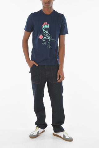 Cotton 5 DINO Crew-neck T-shirt with Print