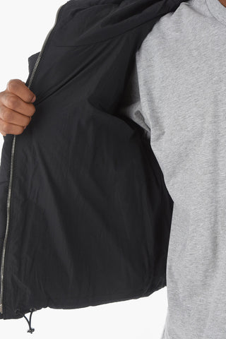 Snap Buttons Down Jacket with Hood
