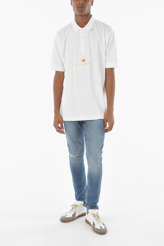 3 Buttons ACADEMY CREST Polo Shirt with Embroidery