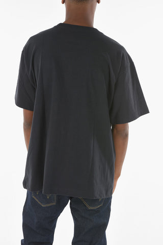 Solid Color Cotton Crew-Neck T-shirt