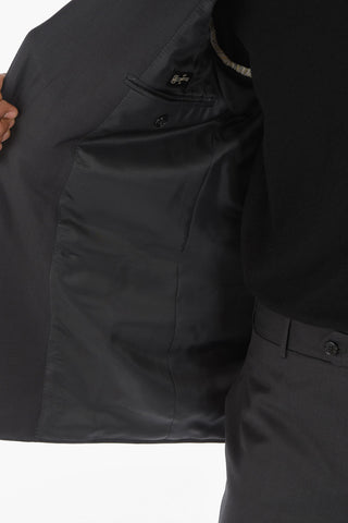 Virgin wool MANTUA Suit with Notch Lapel