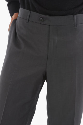 Virgin wool MANTUA Suit with Notch Lapel