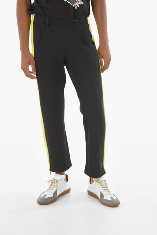 ADER contrasting band side zip 3 pockets pants