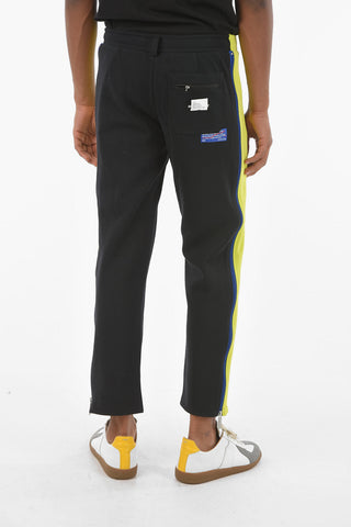 ADER contrasting band side zip 3 pockets pants