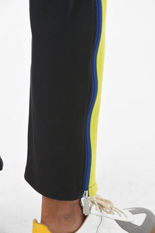 ADER contrasting band side zip 3 pockets pants