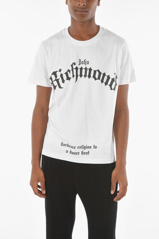 Regular Fit MCENROE Crew-Neck T-shirt with Gothic Print