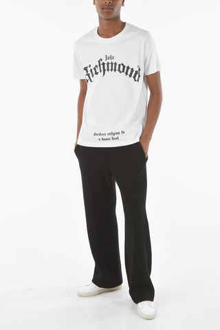 Regular Fit MCENROE Crew-Neck T-shirt with Gothic Print