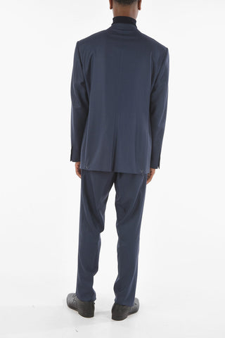 Bird's eye Patterned LEADER Suit with Notch Lapel