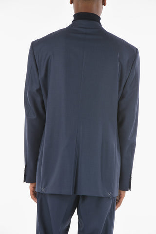 Bird's eye Patterned LEADER Suit with Notch Lapel