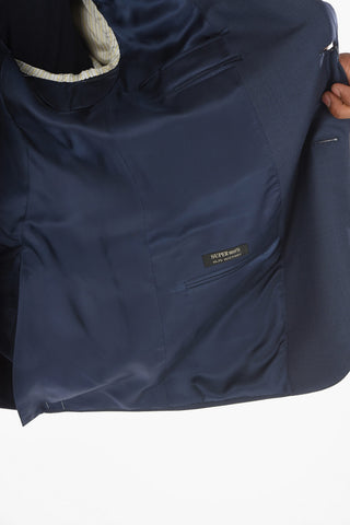 Bird's eye Patterned LEADER Suit with Notch Lapel