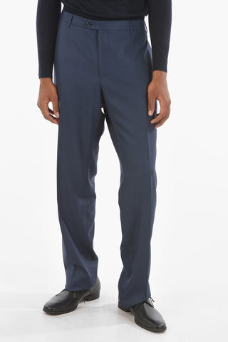 Bird's eye Patterned LEADER Suit with Notch Lapel