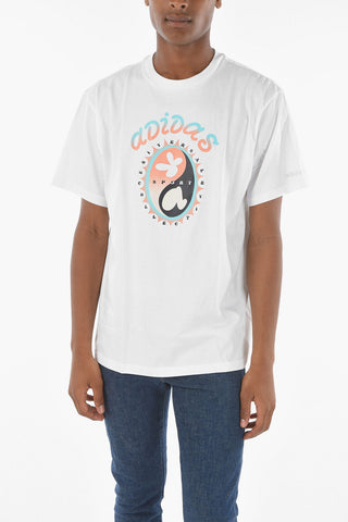 Printed Back SUMMER SET Crew-neck T-shirt