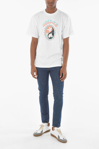 Printed Back SUMMER SET Crew-neck T-shirt